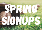 Spring signups start October 12